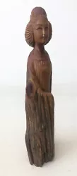 Buy Hand Carved Driftwood Sculpture Geisha Girl Figurine • 35£