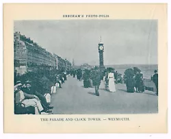 Buy Weymouth The Parade And Clock Tower Dorset Antique Print Picture 1900 BPF#1717 • 2.99£