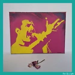 Buy Freddie Mercury Queen Wall  Art Handmade Painting Canvas Stencil Legend • 40£