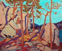 Buy Pine Cleft Rocks Painting By Tom John Thompson Reproduction • 51.42£