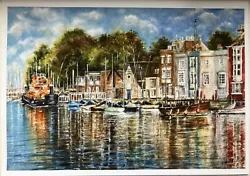 Buy Watercolour Painting/ Weymouth Harbour/ Boats/ A4 • 6.95£