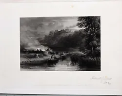 Buy 1876 Antique Print River View ~ David Cox Holbrook Gaskell  • 58£