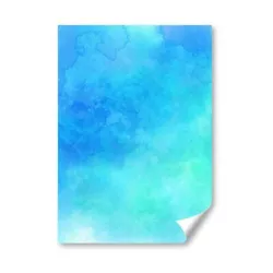 Buy A5 - Blue Abstract Paint Art Cloud Design Print 14.8x21cm 280gsm #21249 • 3.99£
