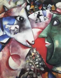 Buy I And The Village By Marc Chagall, 8 X10.25 , Giclee Canvas Print, • 9.46£