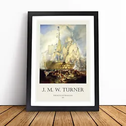 Buy The Battle Of Trafalgar By Joseph-Mallord William Turner Wall Art Print Framed • 34.95£