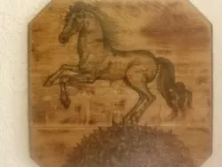 Buy Hand Painted Horse On Reclaimed Wood • 35£