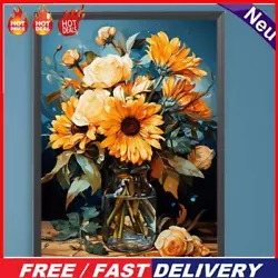 Buy Paint By Numbers Kit DIY Oil Art Sunflower Picture Home Decor 30x40cm • 7.29£