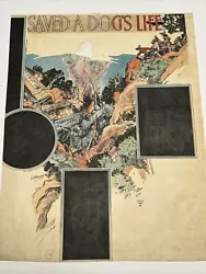 Buy Antique Art Deco Painting Illustration Joseph Kraemer Listed Train Crash Cowboy • 1,105.64£