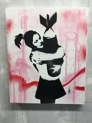 Buy Banksy, Spray Paint And Stencil On Canvas, BOMB HUGGER • 1£
