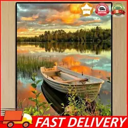 Buy Painting By Numbers DIY Boat Grove Canvas Oil Art Picture Home Wall Decor Kit • 7.46£
