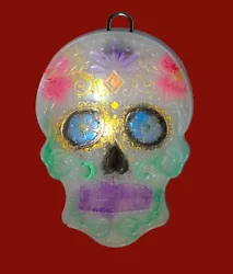 Buy Homemade Resin Wall Art Sculpture Medium Day Of The Dead Skull Two • 5£