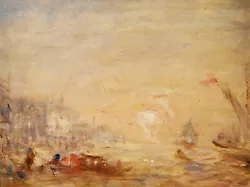 Buy Ziem - Venice At Sunset - Wonderful Oil On Panel - C.o.a ●●●●●● • 4,724.97£