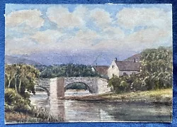 Buy Antique Miniature Landscape Painting - River Scene, George Chance C.1880 • 10£