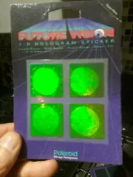 Buy Rare  PLANET EARTH  3D POLAROID Vintage  Hologram Carded Picture Stickers X 4.. • 6.50£