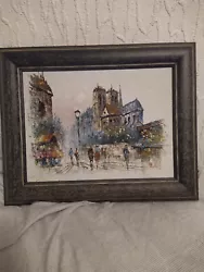 Buy Vintage Oil Painting On Board Signed • 12£