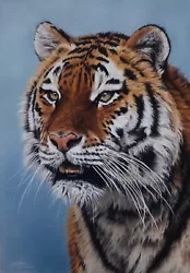Buy Samantha Greenhill Originial Painting Burning Bright Tiger Original 1 Of 1 • 500£