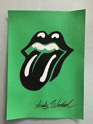Buy Andy Warhol Hand Signed. 'tongue'. Watercolor On Paper. Pop Art • 24.86£