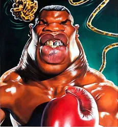 Buy IRON MIKE TYSON Boxing HWT Champion Original 1987 Painting Sebastian KRUGER Art • 98,825.95£