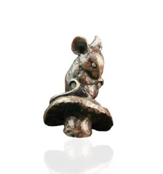 Buy Bronze Mouse On Toadstool Miniature Sculptures -  - Butler & Peach 2045 • 34.99£