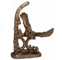 Buy  Barn Owl Bronze Sculpture By Guy Redwood: Exquisite Bird Figurine For Home Deco • 80£