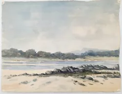 Buy Vintage Watercolour Beach View Damaged Edges • 10£