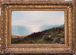 Buy 19th Century Scottish Coastal Sunset Landscape & Young Shepherd MACWHIRTER • 2,400£