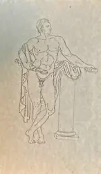 Buy 19th French School Neoclassical Drawing, Male Nude, Sculpture, Gay Int • 37.21£