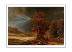 Buy REMBRANDT Landscape With The Good Samaritan 1638 Painting 16x22  Print Poster • 21.02£