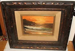 Buy Kembo Hanzawa Small Oil On Canvas Seascape At Sunset Painting California Artist • 124.03£