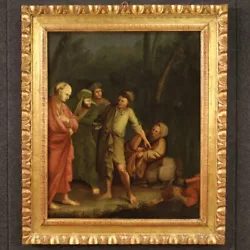 Buy Painting Diogenes Italian Antique Artwork Oil On Canvas Frame 18th Century • 2,150£