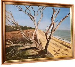 Buy Original Oil Painting By Lily Wight  Suffolk Beach ,  Signed • 35£