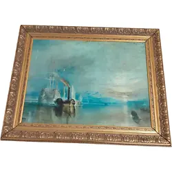 Buy Unsigned Reproduction Painting Of The Fighting Temeraire By William Turner • 9.99£