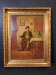 Buy Antique/Vintage Hungarian Oil Painting On Board. Signed. Collection Stamped • 117.34£