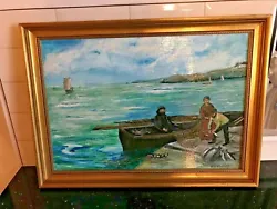 Buy Original Acrylic On Board Seascape Local Artist Signed • 45£
