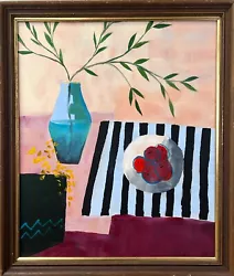 Buy Abstract, Floral Still Life, Oil On Board, Mid Century, Helen Doyle, 70's - 80's • 85£