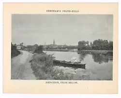 Buy Abingdon River Thames Berkshire Oxfordshire Antique Print Picture 1900 BPF#1701 • 2.99£