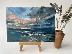 Buy Original Textured Seascape Oil Painting Signed By Artist • 22£