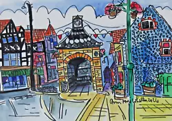 Buy Original Watercolour Painting Of Sheringham Clock Tower By Ann Marie Whitton • 25£