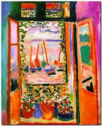 Buy Henri Matisse CANVAS PRINT The Open Window Painting Poster 24 X16  • 17.38£