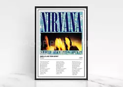 Buy Nirvana Smells Like Teen Spirit Album Single Cover Poster / Music Christmas Gift • 8£
