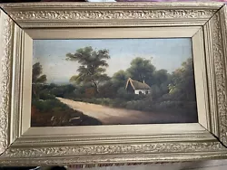 Buy Pair Of Antique Landscape Oil Paintings In Gold Wood Frames   • 1,500£