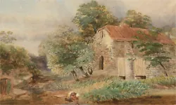 Buy Attrib. David Cox Jnr. ARWS (1809-1885) - Watercolour, Collecting Water • 86£