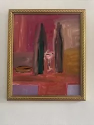 Buy Original Abstract Cubist Style Modernist Still Life Oil On Board Painting • 0.99£