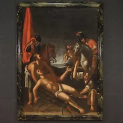 Buy Great Altarpiece Martyrdom Of Saint Lawrence Antique Oil Painting 18th Century • 14,000£