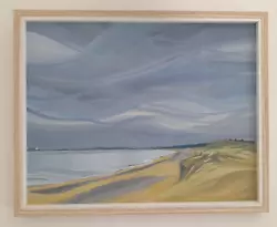 Buy Original Oil Painting On Canvas Beach Landscape Suffolk Southwold UK • 15£