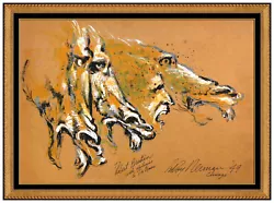Buy LeRoy Neiman Original Gouache Oil Painting Horse Racing Jockey Signed Framed Art • 14,879.71£