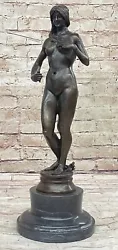 Buy Art Deco Nouveau Special Patina Nude Naked Eve Bronze Sculpture Museum Gift • 123.91£