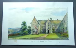 Buy ART. COLLETON (COLYTON) MANOR HOUSE, N DEVON. Fine Original Watercolour, 1887. • 65£