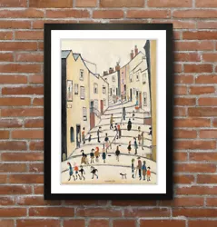 Buy Crowther Street People FRAMED WALL ART PRINT ARTWORK PAINTING LS Lowry Style • 8.99£