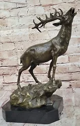 Buy Garden Ornaments Extra Large Deer Stag Bronze Sculptures Hunter Hot Cast Home • 137.42£